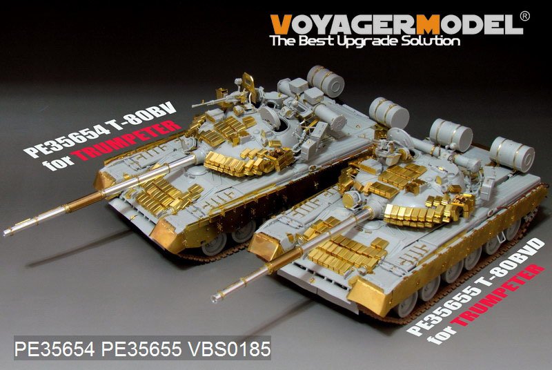 Voyager Model PE35654 Modern Russian T-80BV MBT (smoke discharger include) (For TRUMPETER 05566) 1/35 – zdjęcie 2