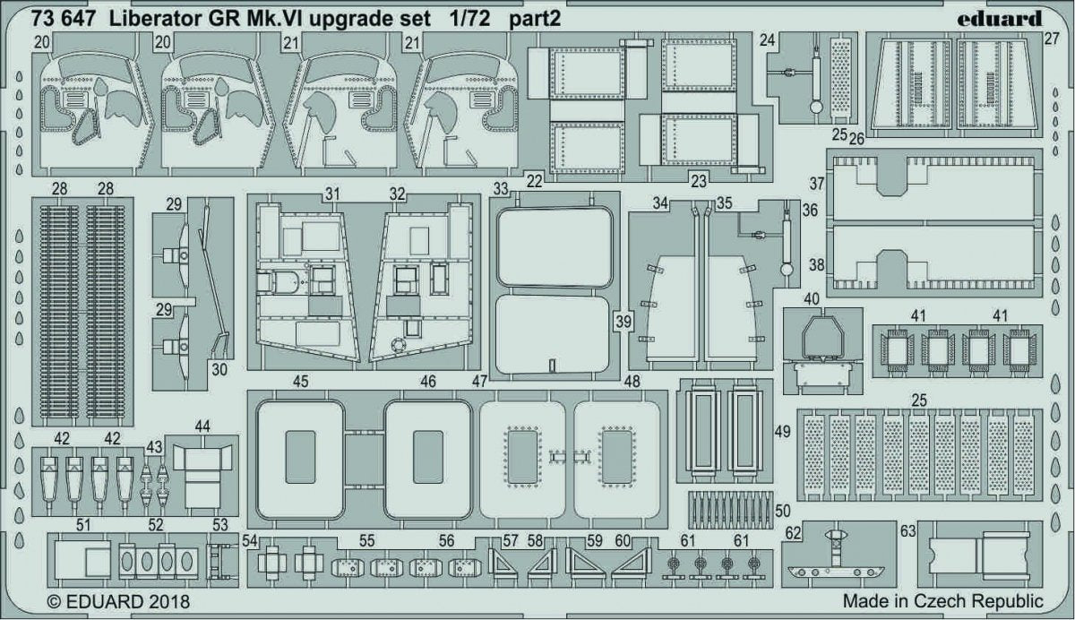 Eduard 73647 Liberator GR Mk. VI upgrade set 1/72 EDUARD – zdjęcie 2