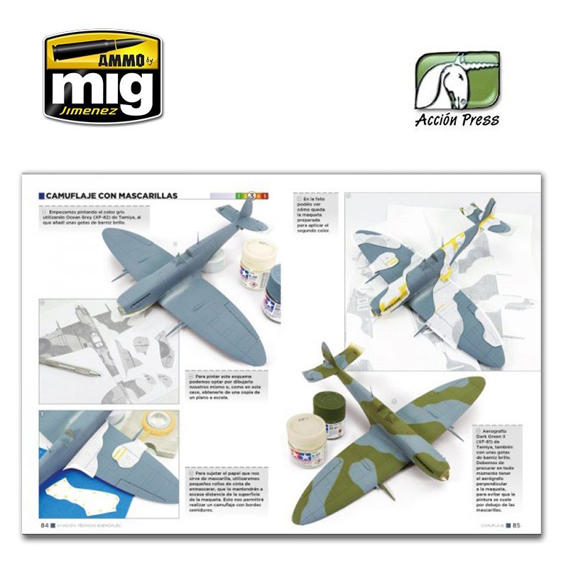 AMMO of Mig Jimenez EURO0014 AIRCRAFT MODELLING ESSENTIALS (English) – zdjęcie 9
