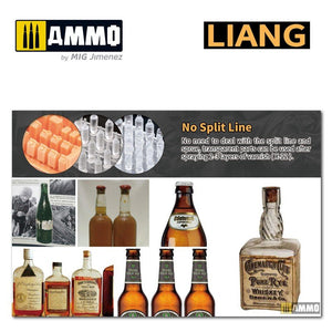 Liang 0416 3D-Print Model Glass Wine Bottle x 36 1/32 1/35 – zdjęcie 7