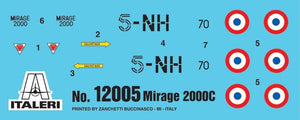Italeri 12005 Mirage 2000C My First Model Kit 1/72 – zdjęcie 3