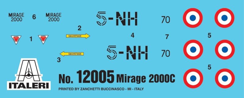 Italeri 12005 Mirage 2000C My First Model Kit 1/72 – zdjęcie 3