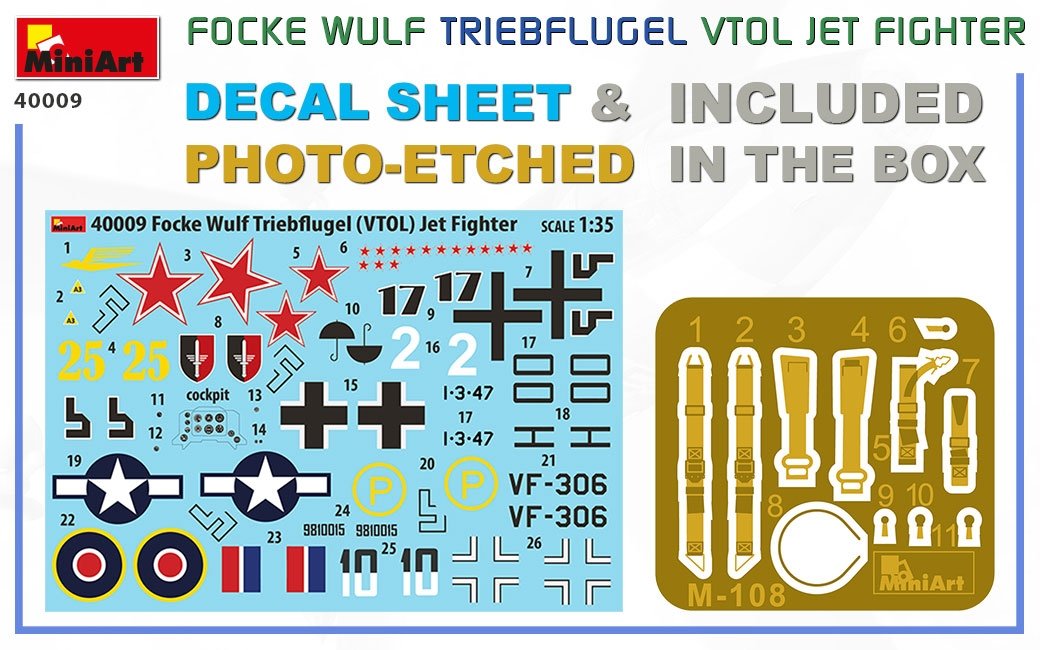 MiniArt 40009 Focke Wulf Triebflugel (VTOL) Jet Fighter 1/35 – image 2
