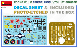 MiniArt 40009 Focke Wulf Triebflugel (VTOL) Jet Fighter 1/35 – image 2