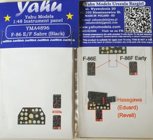 Yahu YMA4896 F-86 E/F Noir Hasegawa / Eduard / Revell 1/48