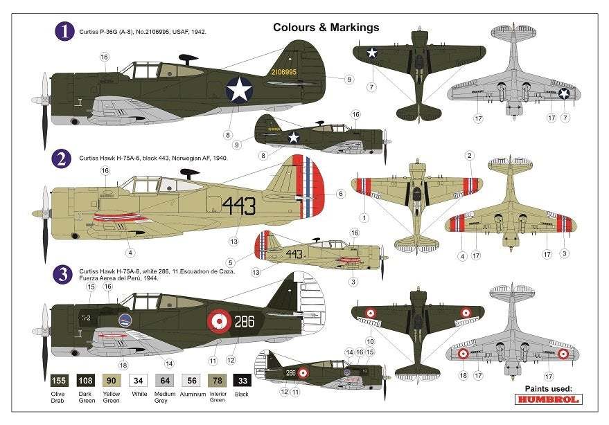 AZ Model AZ7645 Curtiss P-36G (Hawk A-6/8) 1/72 – image 2