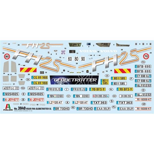 Italeri 3940 VOLVO FH4 GLOBETROTTER XL 1/24 – zdjęcie 2