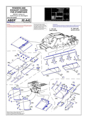 Aber 35A043 Fenders for Sturmtiger (1/35) – image 4