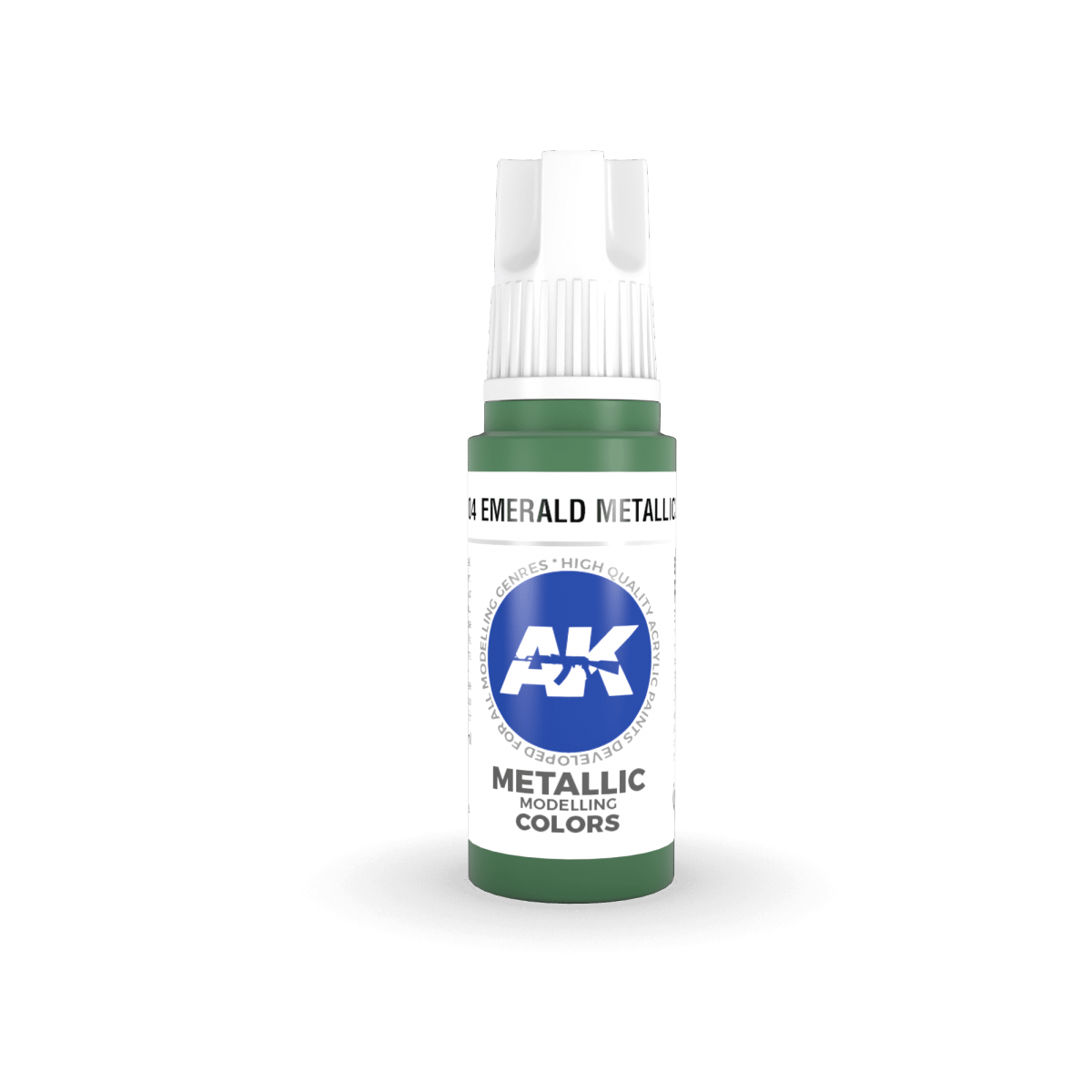 AK Interactive AK11204 EMERALD METALLIC GREEN – METALLIC 17ml – zdjęcie 2