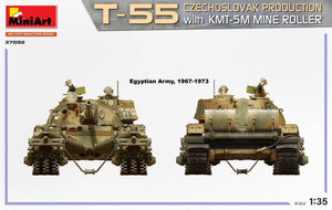 MiniArt 37092 T-55 CZECHOSLOVAK PRODUCTION with KMT-5M MINE ROLLER 1/35 – zdjęcie 6