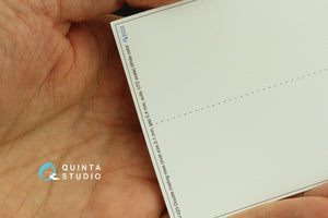 Quinta Studio QRV-023 Double riveting rows (rivet size 0.10 mm, gap 0.4 mm, suits 1/72 scale), White color, total length 6.7 m/22 ft – image 2
