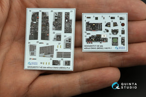 Quinta Studio QDS-48370 F-4E late without DMAS 3D-Printed &amp;amp; colored Interior on decal paper (Meng) (Small version) 1/48 – image 3