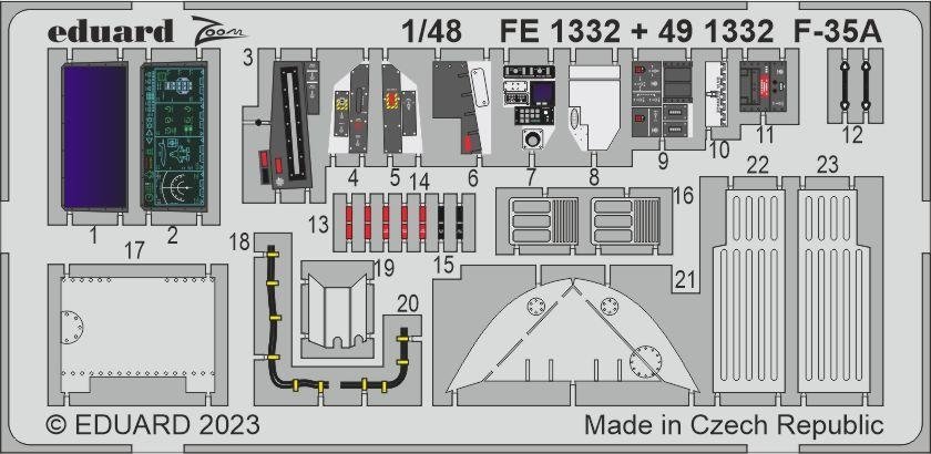 Eduard BIG49369 F-35A TAMIYA 1/48 – zdjęcie 5