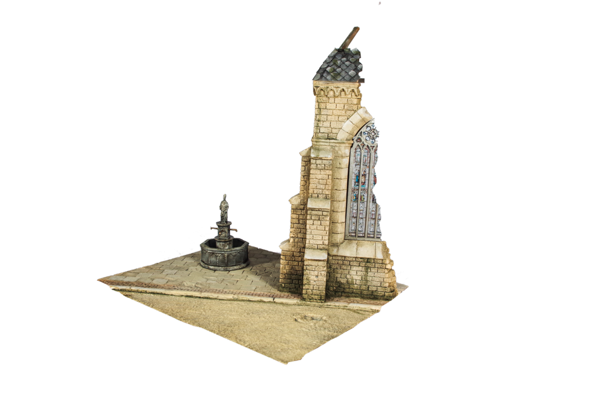 RT-Diorama 35038 Diorama Base: Small Church Corner &amp;quot;Forgotten Sanctuary&amp;quot; 1/35 – zdjęcie 4