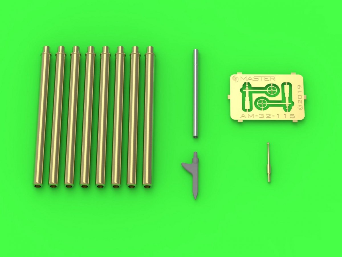 Master AM-32-115 P-47 Thunderbolt - detail set - armament, pitot tube, sight 1/32