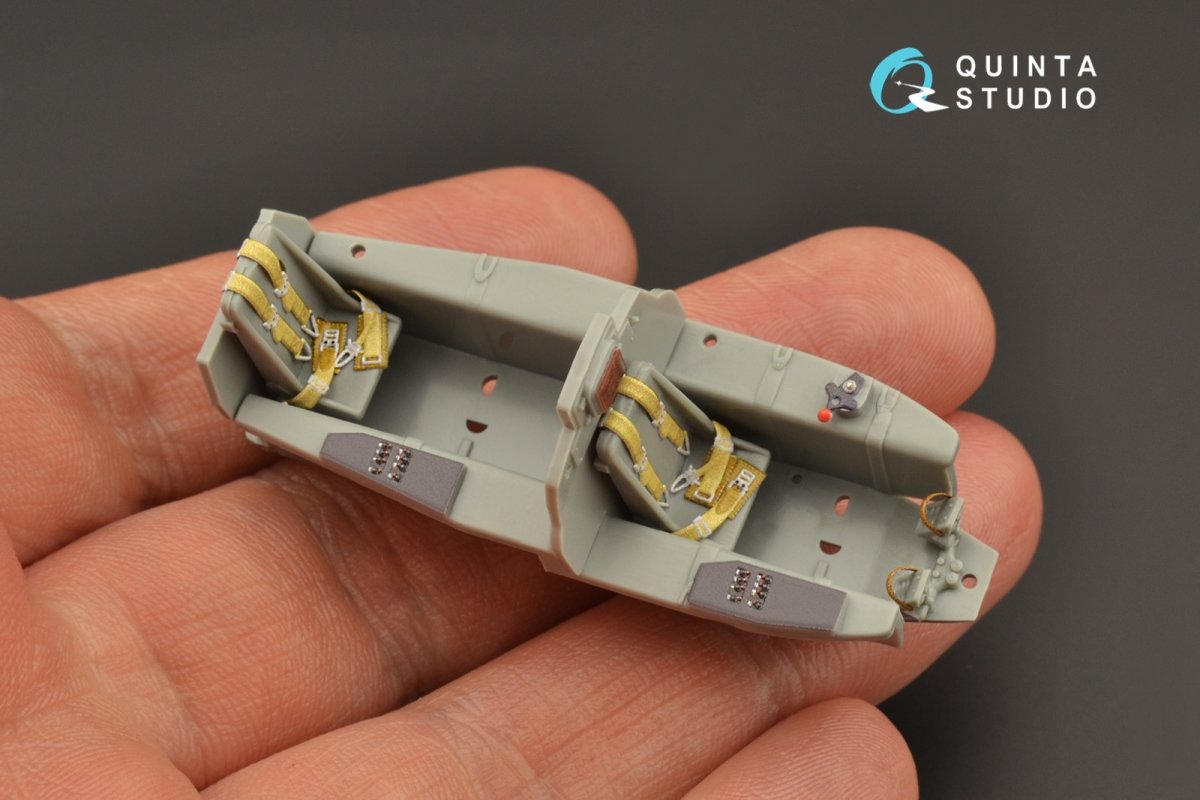 Quinta Studio QD48242 Me 163B/S 3D-Printed &amp;amp; coloured Interior on decal paper (Dragon) 1/48 – zdjęcie 7