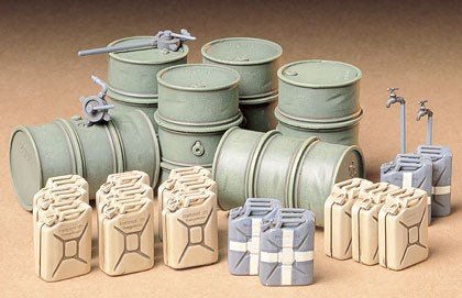Tamiya 35186 German Fuel Drum Set 1/35 – zdjęcie 2
