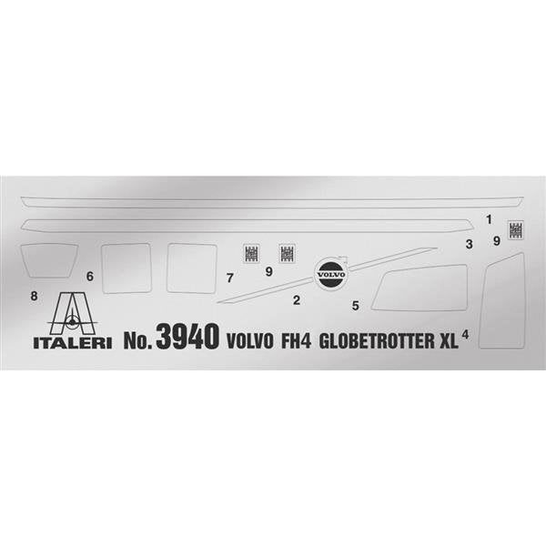Italeri 3940 VOLVO FH4 GLOBETROTTER XL 1/24 – zdjęcie 3