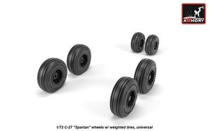 Armory Models AW72505 C-27 Spartan wheels w/ weighted tires 1/72 – zdjęcie 2