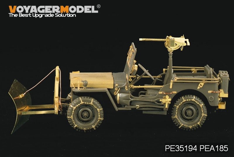 Voyager Model PEA185 WWII U.S. Jeep Willys MB snow plow w/ tyre chains (For TAMIYA /ITALIAN) 1/35 – zdjęcie 7
