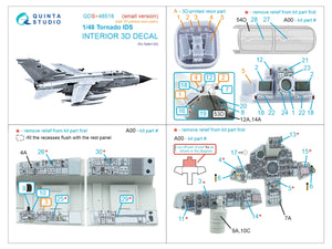 Quinta Studio QDS+48518 Tornado IDS 3D-Printed coloured Interior on decal paper (Italeri) (small version) (with 3D-printed resin parts) 1/48 – zdjęcie 7