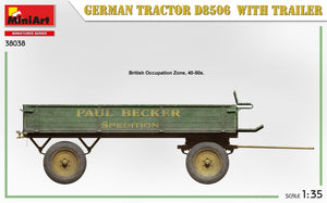 MiniArt 38038 German Tractor D8506 with trailer 1/35 – zdjęcie 7