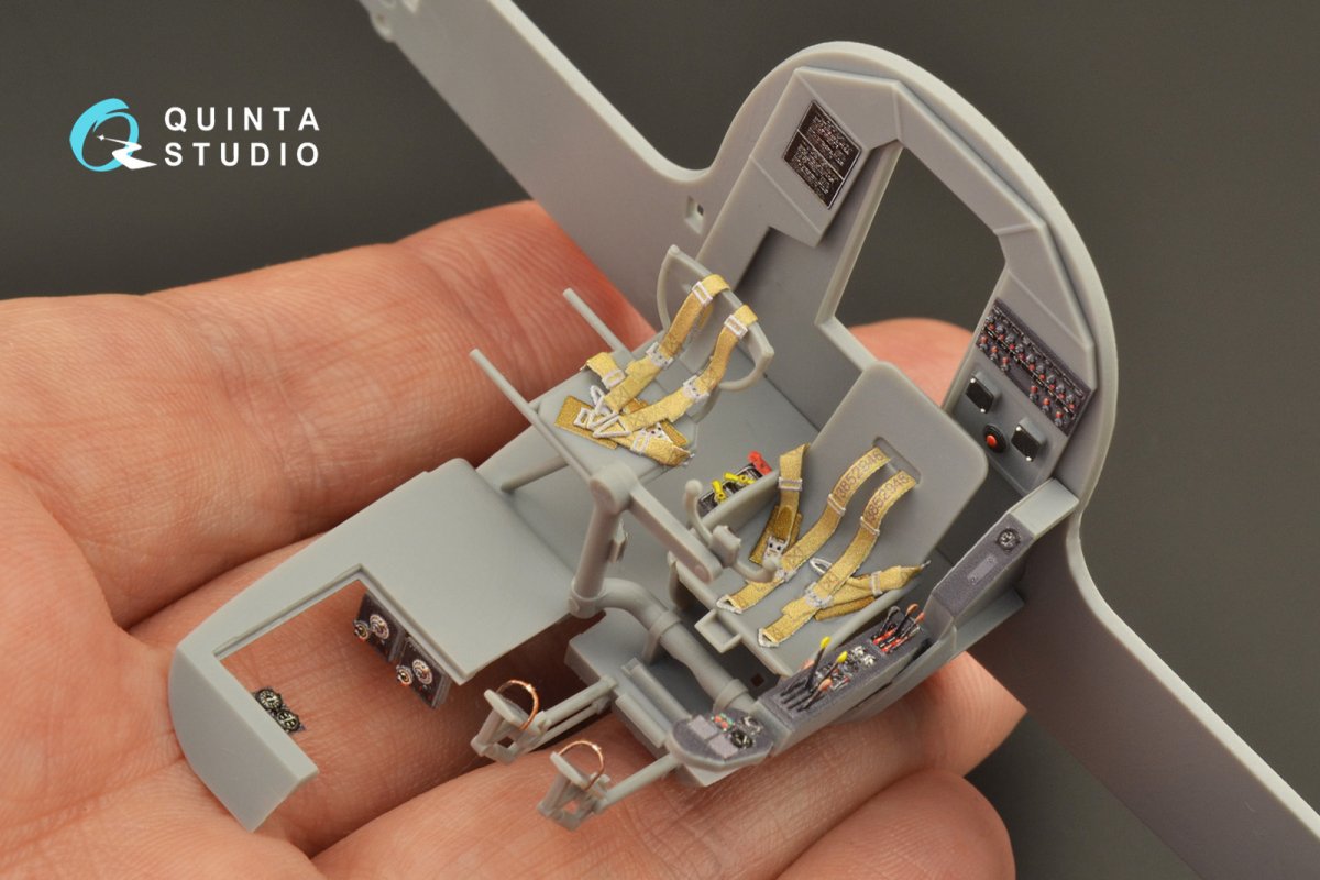 Quinta Studio QD48266 He 111H-3/H-6 3D-Printed &amp;amp; coloured Interior on decal paper ( ICM ) 1/48 – zdjęcie 8