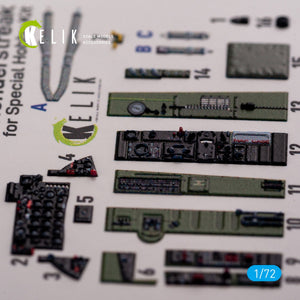 KELIK K72079 F-84F Thunderstreak interior 3D decals for Special Hobby kit 1/72 – zdjęcie 3