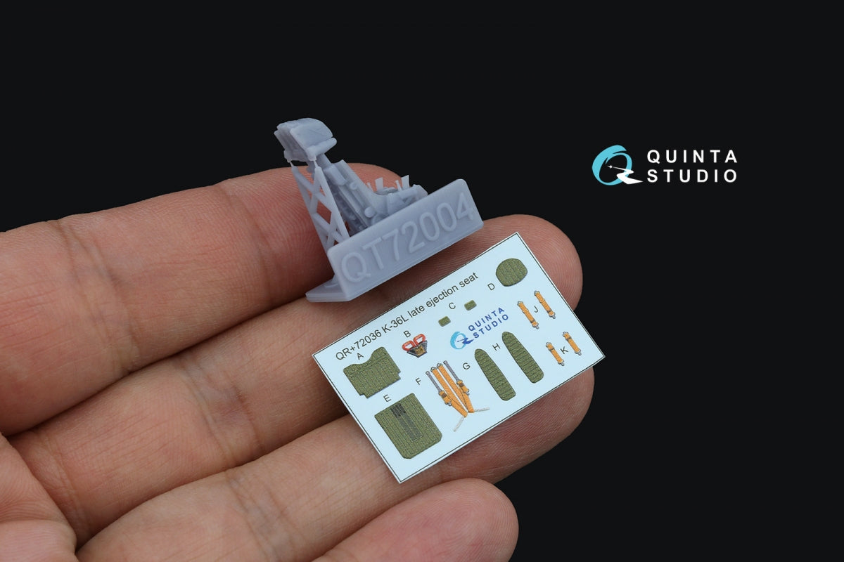 Quinta Studio QR+72036 K-36L (late) ejection seat (for Su-25/Su-25SM aircraft since 2008) (All kits) 1/72 – image 2