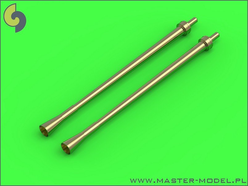 Master AM-144-005 German aircraft cannon 3,7cm Flak 18 gun barrels (used on Junkers Ju 87G and other) (2pcs) 1/144 – zdjęcie 2