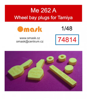 Omask 74814 Me 262 A wheel bay plugs (for Tamiya) 1/48
