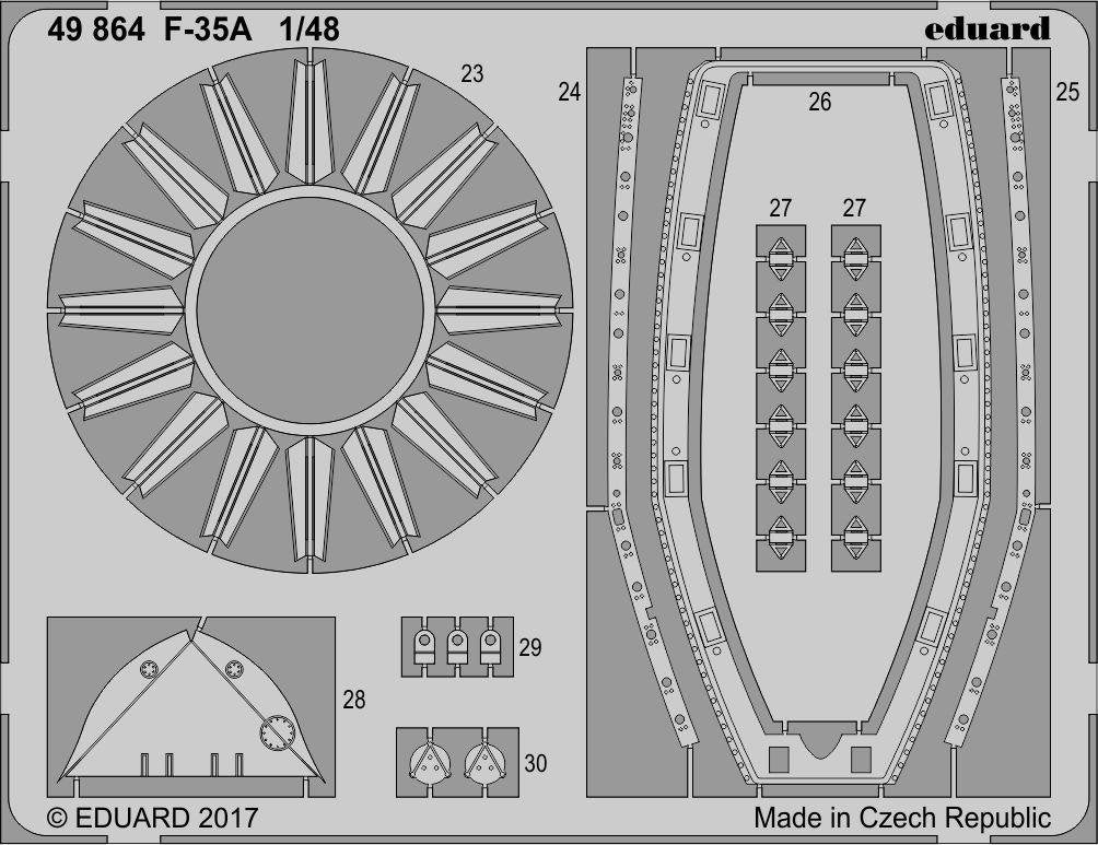 Eduard 49864 F-35A MENG 1/48 – immagine 2