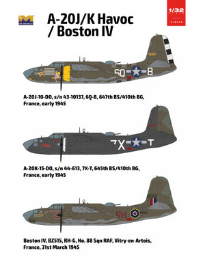 HK Models 01E040 A-20J/K Havoc / Boston IV 1/32 – zdjęcie 11