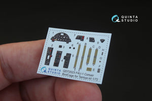 Quinta Studio QD72023 F4U-1 Corsair (Bird cage) 3D-Printed &amp;amp; coloured Interior on decal paper (for Tamiya kit) 1/72 – zdjęcie 4