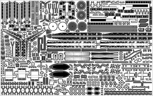 Pontos 35026FB USS BB-63 Missouri 1945 Detail Up Set (Deck Blue 20B stained wooden deck) 1/350 – image 13