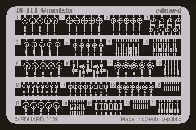 Eduard 48411 Gunsight 1/48