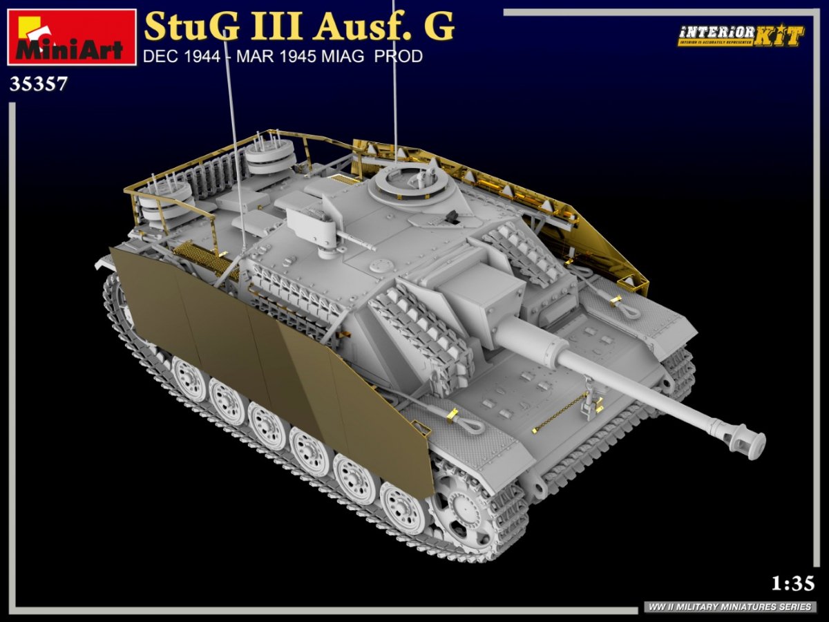MiniArt 35357 StuG III Ausf. G DEC 1944 – MAR 1945 MIAG PROD. INTERIOR KIT 1/35 – zdjęcie 4