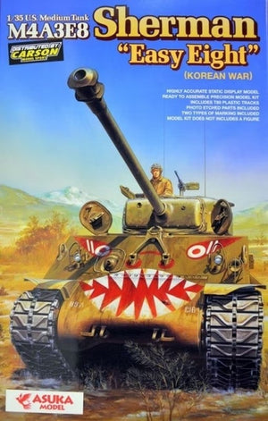 Asuka 35-023 US Medium Tank M4A3E8 Sherman Easy Eight (Korean War) 1/35
