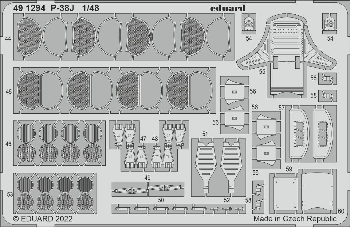 Eduard 491294 P-38J TAMIYA 1/48 