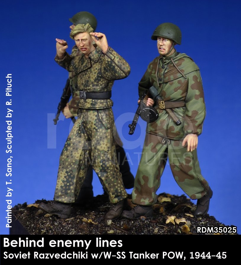 RADO Miniatures RDM35025 Soviet Razvedchiki w/W-SS tanker POW, (1944-45) 1/35 – image 3