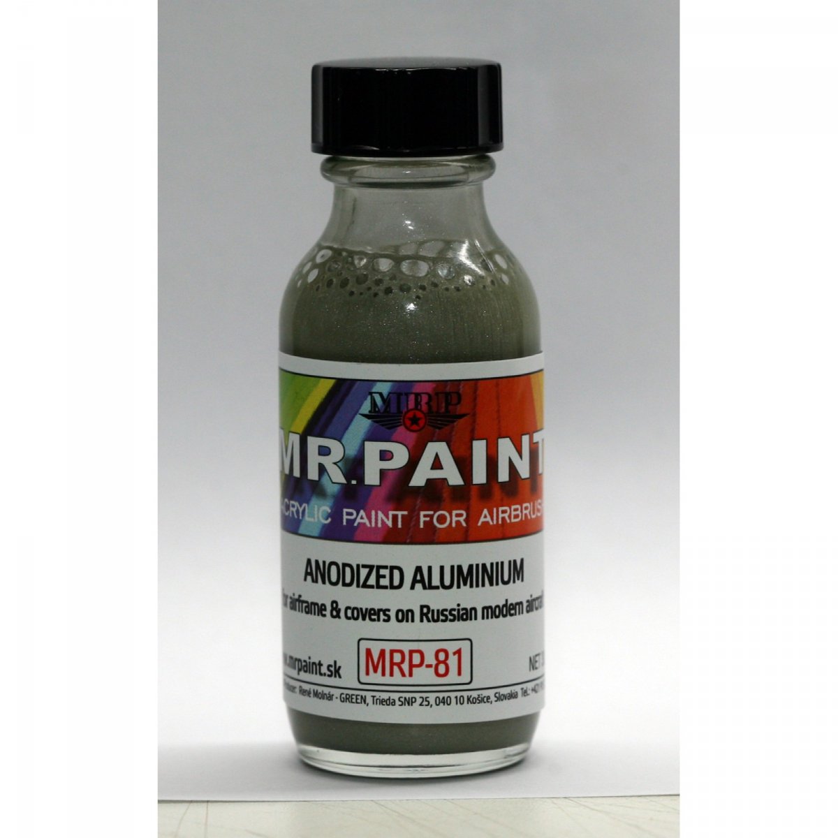 MR. Paint MRP-081 ANODIZED ALUMINIUM Metallic Russian aircraft 30ml – zdjęcie 2