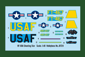Hobby Boss 81724 RF-80A Shooting Star 1/48 – zdjęcie 3