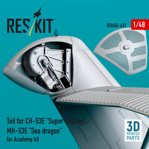 RESKIT RSU48-0431 Tail for CH-53E &amp;quot;Super Stallion&amp;quot;, MH-53E &amp;quot;Sea dragon&amp;quot; for Academy kit (3D printed) 1/48 – zdjęcie 4