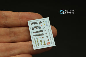 Quinta Studio QD72090 Fw 190D 3D-Printed &amp;amp; coloured Interior on decal paper (IBG models) 1/72 – zdjęcie 5