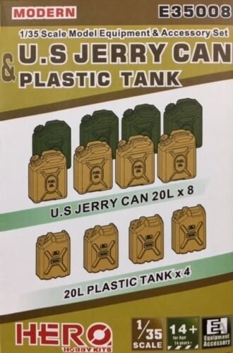 Hero Hobby E35008 U.S. Jerry Can &amp;amp; Plastic Tank 1/35
