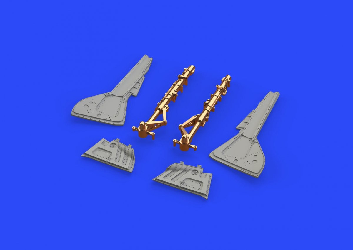 Eduard 648436 Fw 190A-5 undercarriage legs BRONZE EDUARD 1/48