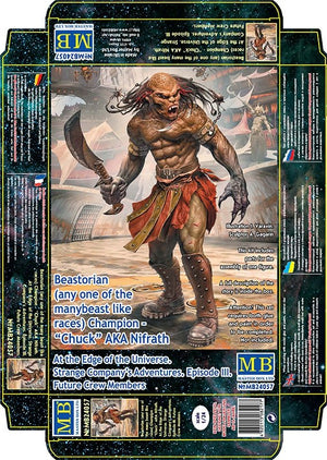 Master Box 24057 Beastorian (any one of the many beast like races) Champion – “Chuck” AKA Nifrath 1/24 – zdjęcie 2