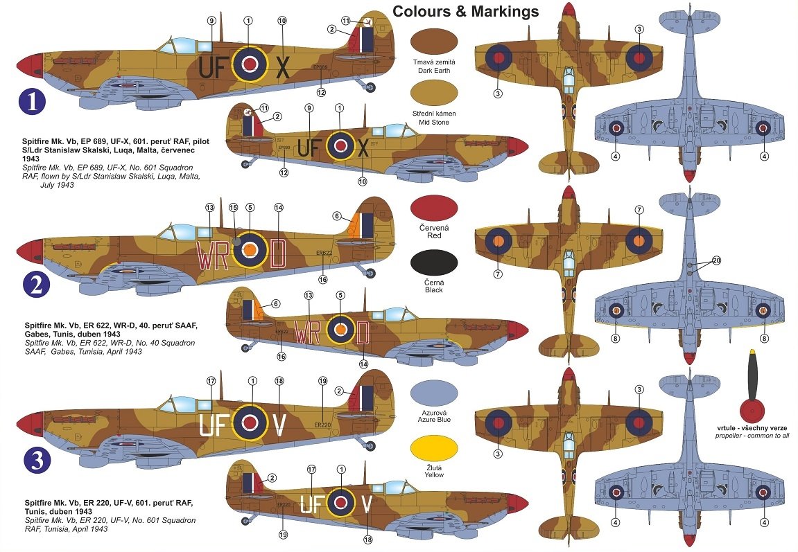 Kovozavody Prostejov KPM0257 Spitfire Mk.VB „Aboukir“ 1/72 – zdjęcie 2