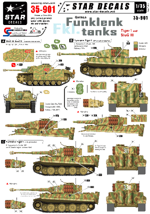 Star Decals 35-901 German Funklenk (fkl) tanks 1/35