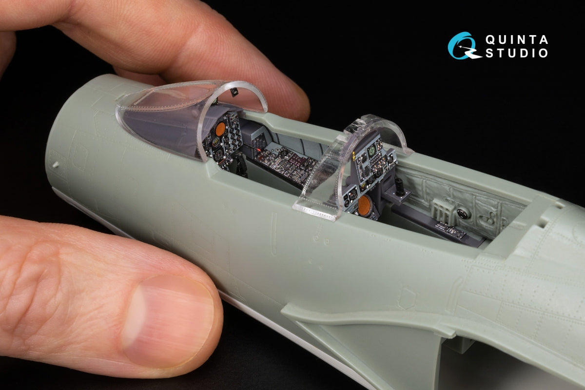 Quinta Studio QD+48489 F-4J Phantom II 3D-Printed &amp;amp; coloured Interior on decal paper (Academy) (with 3D-printed resin parts) 1/48 – zdjęcie 13